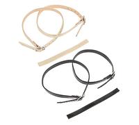 Healeved Zapatos Tacon Mujer 2 Pares De Accesorios De Zapatos De Tiras De Tacones Altos Señorita Imitación De Cuero De Tacón Alto Zapatos De Salon Mujer