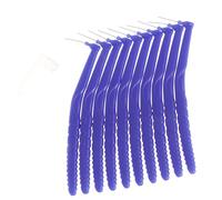 Healifty 0.8mm Púrpura L Cepillo interdental en forma Cepillos de dientes de ortodoncia Cepillos de cuidado bucal dental suave 10 pcs