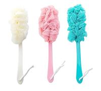 Healifty 1 Juego 3 Piezas De Cerdas Suaves Cepillo Para Fregar La Espalda Cepillo De Limpieza Para El Baño Esponjas De Baño Para Niños Esponjas De Baño Para La Ducha Puf De Esponja