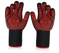 Healifty 1 par Guantes de Barbacoa Resistentes al Calor Guantes de Horno Quemaduras Manoplas para Cocinar y Asar Aislantes Térmicos de Alta Durabilidad para Cocina y Parrilla