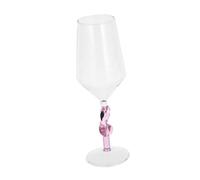 Healifty 1 pieza Copa de Vino Flamingo Rosa de Vidrio Diseño para Cócteles para Fiestas y Banquetes Multiusos Casa y Bares
