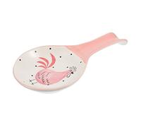 Healifty 1 pieza Soporte para Cucharas de Cerámica Rosa Reposacucharas para Utensilios de Cocina Decoración de Mesa Accesorio Práctico de Almacenamiento
