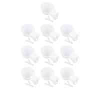 Healifty 10 Piezas Bebedores Automáticos para Codornices y Patitos, Contenedor de Agua Colgante de Plástico de Color Claro 9,5 Mm para Jaulas, Accesorio para Alimentación y Bebida de Aves
