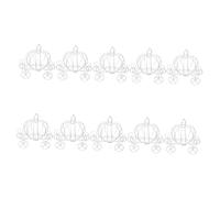 Healifty 10 Piezas Cajas de Dulces Decorativas de Calabaza Carro de Hierro para Bodas Cumpleaños y Halloween Contenedores Únicos para Fiestas y Decoración de Mesas