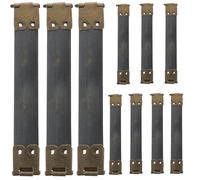 Healifty 10 piezas de metal marcos internos flexibles estilo rústico bisagra de cierre de beso para bricolaje artesanal monedero bolsa de coser 10 cm (verde oscuro)