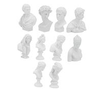 Healifty 10 Piezas Esculturas de Resina para Decoración y Enseñanza Clase Personajes Adornos Modernos para Hogar y Estudio de Dibujo