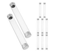 Healifty 10 Piezas Estuche Transparente para Pinzas Tubo de Almacenamiento Portátil para Herramientas de Pestañas Organizador Compacto de Plástico para Viaje y Manicura Protección