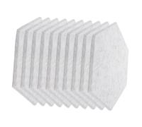 Healifty 10 piezas Panel Acústico Hexagonal para Insonorización y Reducción de Ruido Paredes Paneles Absorbentes de Sonido de Poliéster Gris para Estudio Oficina y Hogar con Diseño Moderno