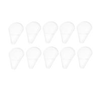 Healifty 10 piezas Protector de Brochas de Maquillaje Fundas Plásticas Transparentes Reutilizables Cubiertas para Pinceles Faciales Pequeñas y Portátiles Accesorio Esencial para Cuidado y