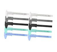 Healifty 10 Piezas Regla De Medición De Cejas Plantilla De Modelado De Cejas Mini Regla Maquillaje Joyas Tatuaje Ceja Regla Joyas Anillos Ceja Roscado Hilo Regla De Plástico Calibre