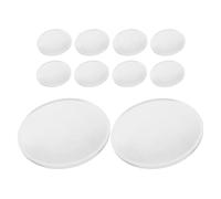 Healifty 10 piezas Unidades Lente Doble Convexa Óptica Pmma Alta Transparencia para Lupa Enseñanza Lectura Joyería Inspección