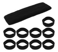 Healifty 10 Unidades Bandas Elásticas Deportivas para Mujer y Hombre Absorbentes y Antitranspirantes Diademas Deportivas Transpirables para Yoga Running y Ciclismo Diseño Antideslizante