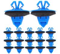 Healifty 100 Clips Ideales para Suministros Automotrices Soporte Extra de Sujeción para Guardabarros de Plástico Azul y Montaje Seguro en Coches