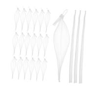 Healifty 100 Piezas Bolsas de Almacenamiento de Malla para Huevos con Hebilla Pequeña Reutilizables y Lavables para y Conservación de Alimentos