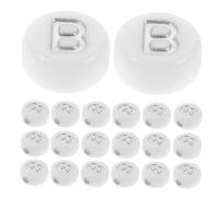 Healifty 100 piezas Cuentas Acrílicas de Letras Planas B para Hacer Pulseras y Collares DIY Abalorios Ligeros y Duraderos para Pulseras Llaveros y Accesorios Creativos