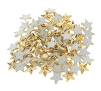 Healifty 100 Piezas de Cuentas Espaciadoras Acrílicas en Forma de de Doradas para Manualidades y Ligera de Bolsos y Zapatos
