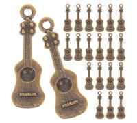 Healifty 100 Piezas Mini Colgantes de Guitarra para Hacer Joyas Adornos para Funda de Teléfono Decoraciones DIY Vintage Manualidades Creativas para Niñas y Festivales