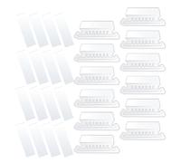 Healifty 100 Piezas Pestañas para Carpetas de Archivos Colgantes, 100 Insertos Ligeros y Desmontables de Pvc Transparente, Ideales para Clasificación y Archivo en Oficina