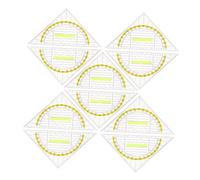 Healifty 10piezas Transportador Transparente Regla De Plástico con Mango Unidades Kit De Dibujo Geométrico para Escuela y Aulas Regla Angular para Dibujar