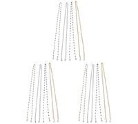 Healifty 12 Correas de Cordón para Usar Alrededor de Cordones Antipérdida Anteojos Anteojos Cadena de Acero Inoxidable Anticolgante Cuello Facial Pedir Decoración Multifuncional Correas