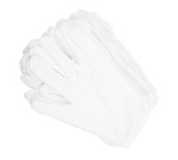 Healifty 12 pares Guantes de Algodón Portátiles Cómodos y Duraderos para Inspección de Joyas Talla Cubre Manos Transpirables y Lavables para Uso Doméstico