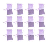 Healifty 12 Piezas Bolsitas Vacías de Lavanda en Algodón y Gasa, Ligeras y Fáciles de Llevar, Ideales para Guardar Especias y Caramelos en Armarios o Coches