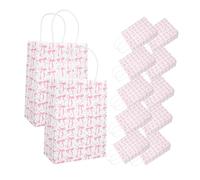 Healifty 12 Piezas Bow Paper Goodie Bags Elegant Bags With Handles For Birthday Parties Showers Weddings And Valentine's Day Treats