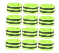 Healifty 12 Piezas Brazaletes Reflectantes de Alta Visibilidad Bandas Elásticas para Brazo y Pierna Seguridad para Correr Ciclismo y Actividades al Aire