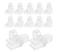 Healifty 12 Piezas Clips para Tubos de Acuario Fijación Segura, Plástico | Manguera de Aire y Pez Tanque, Instalación Compacta, Uso en Mantenimiento, Ajuste