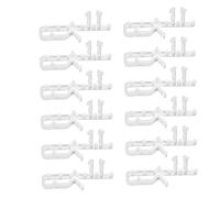 Healifty 12 Piezas Clips Transparentes para Cortinas de Lamas Soporte Resistente para Reparación y Fijación de Estores Verticales Instalación Fácil para Uso Doméstico