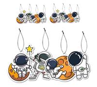 Healifty 12 Piezas Colgante de Incienso para Coche Astronautas Decorativos Colgantes de Espejo Retrovisor Chips Ambientadores para Coche Ambientador Aromaterapia