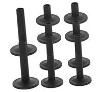 Healifty 12 piezas Fundas de Platos para Batería Mangas de Plástico Duraderas para Kit de Batería Accesorios Resistentes para Platillos de Negro