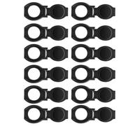 Healifty 12 Tapas Negras Ultrafinas de Plástico para Proteger la Privacidad de Cámaras USB y Webcams en Computadoras de Escritorio y Dispositivos Variados