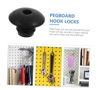 Healifty 120 piezas Seguros para Ganchos de Panel Perforado Anillos de Fijación Anticaída para Ganchos de Pulg Diseño Práctico para Hogar Oficina y Taller Color Negro