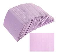 Healifty 125pcs baberos dentales desechables impermeable paciente baberos bufanda dental toalla para uso de clínica dentista (púrpura)