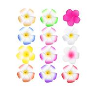 Healifty 12piezas Pinzas Cabello Diseño De Flor De Plumeria Accesorios Cabello Estilo Hawaiano Color Mixto Para Fiestas De Playa