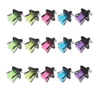 Healifty 15 Luces Miniatura de Resina Luminosa para Casa de Muñecas, Decoración Jardín de Hadas, Figuras LED Multicolor (Amarillo, Verde, Azul, Púrpura, Fucsia), Accesorios para Acuario