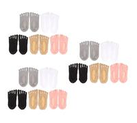 Healifty 15 Pares De Medias De Cinco Dedos Miss Medias De Encaje De Nailon Invisibles