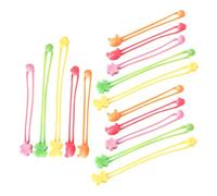 Healifty 15 piezas Bandas Elásticas de Silicona para Fijar Fiambreras Correas Ajustables Multifuncionales para Cocina Oficina y Exterior Cintas Flexibles para Agrupar Alimentos y Bolsas