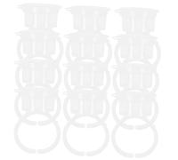 Healifty 150 piezas Anillos Abiertos para Pegamento de Pestañas Unidades Soporte Práctico para Extensión de Pestañas Copa de Plástico Portátil Antidesbordamiento Ayuda para Maquillaje y