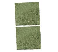 Healifty 2 Alfombrillas de Musgo Artificial para Reptiles y Anfibios, Tapetes Simulados Verdes 30x30 Cm, Absorbentes y Protectores para Terrarios, Sustrato Natural para Tortugas y Ranas