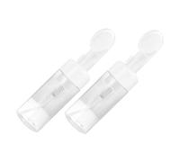 Healifty 2 Botellas de Espuma Recargables de 120Ml Cepillo, Botella Sub Espumosa Transparente a Prueba de Fugas para Viaje y Senderismo