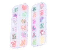 Healifty 2 Cajas Decoración de Rebanadas de Diseño para Uñas de Arcilla Polimérica, Frutas, 1 Caja, Formas Bonitas, para Nail Art y Manualidades, Estilo Dulce y Moderno