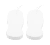 Healifty 2 Esponjas de Baño para Bebés Color Crema Esponja de Limpieza Corporal y Natural Artículos de Baño Hogar Aptas para Piel Sensible y Uso Diario