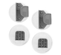 Healifty 2 Juegos Conectores para Puerta de Seguridad Retráctil Soporte Fijo de Plástico para Repuesto de Corralito Infantil Instalación Flexible y Estabilidad Mejorada para Uso Interior