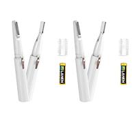 Healifty 2 Juegos de Labios Maquinilla de Afeitar Eléctrica para El Cabello para Recortadora de Cepillo Portátil Axila Hombres Cuello Dispositivo Conveniente Removedor de Kit Facial