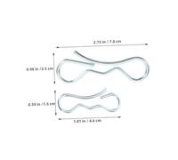 Healifty 2 Juegos Kit Pasadores Chaveta Resistentes la Intemperie Clips de Retención con Diseño de Pin Abierto para Sistemas de Enganche y Fijación Segura Plataformas y Maquinaria Exterior