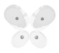 Healifty 2 Pares De Parches De Silicona Gel De Silicona Gel Corporal Almohadillas De Silicona Portátiles Parches Reutilizables Almohadillas Flexibles Cojín De Masaje De Repuesto Masajeador