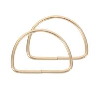 Healifty 2 piezas Asas Metálicas Tipo D para Bolsos Manijas Resistentes para Reparación y Bricolaje Accesorios Decorativos para Bolsos y Carteras Hechas Mano