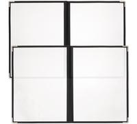 Healifty 2 piezas Carpeta de Menú de PVC Transparente Carpeta de Anillas para Recetas de Funda para Menú y Tarjetas Alta Capacidad